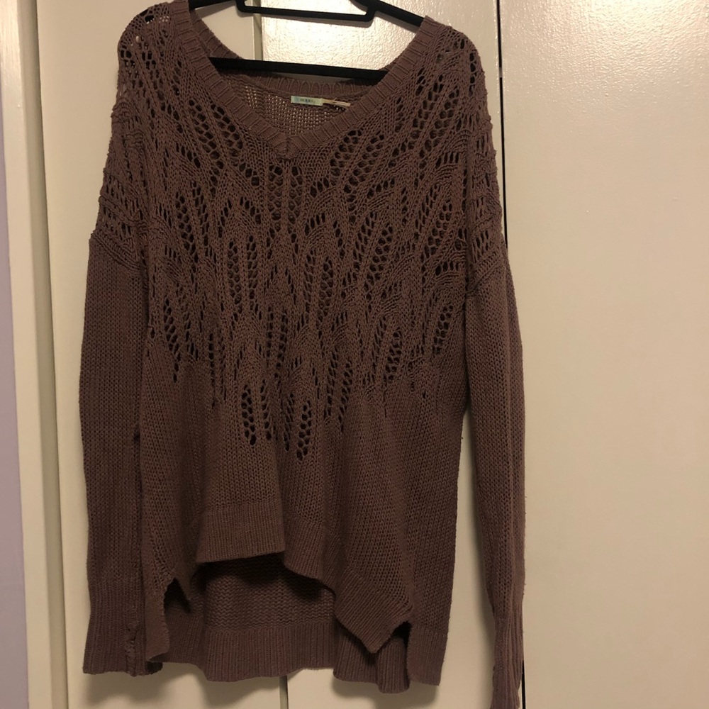Knit oversized COMFY Purple Sweater